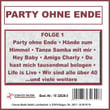 Party Ohne Ende, Folge 1