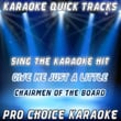 Karaoke Quick Tracks : Give Me Just A Little More Time (karaoke Version)