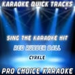 Karaoke Quick Tracks : Red Rubber Ball (karaoke Version)