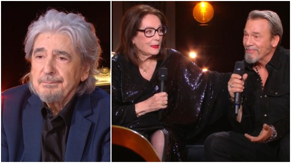 'La vie passe...' : Florent Pagny ému aux larmes face à Serge Lama et Nana Mouskouri