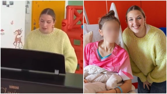 'Un instant magique' : Helena chante pour des enfants malades et les invite à son concert