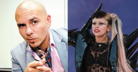 Tops UK : Pitbull et Lady Gaga toujours en tête