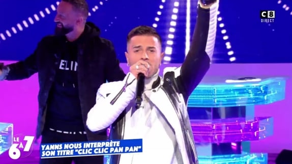 Le chanteur star du moment, Yanns, et son tube clic clic pan pan en  showcase au TNT à Marmande